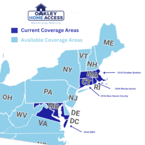 Available Oakley Home Access franchise areas and current coverage map